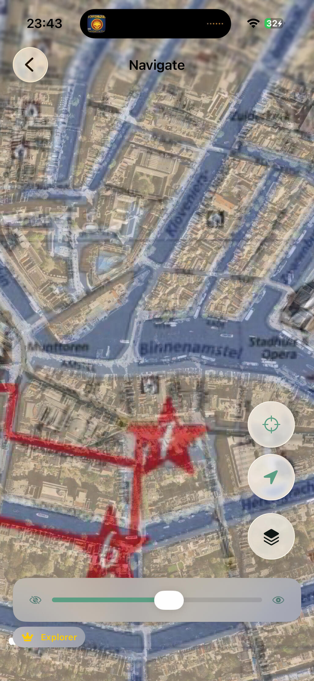 ProjectScreen Watch your maps appear in the list, sorted by distance from your current location or name!