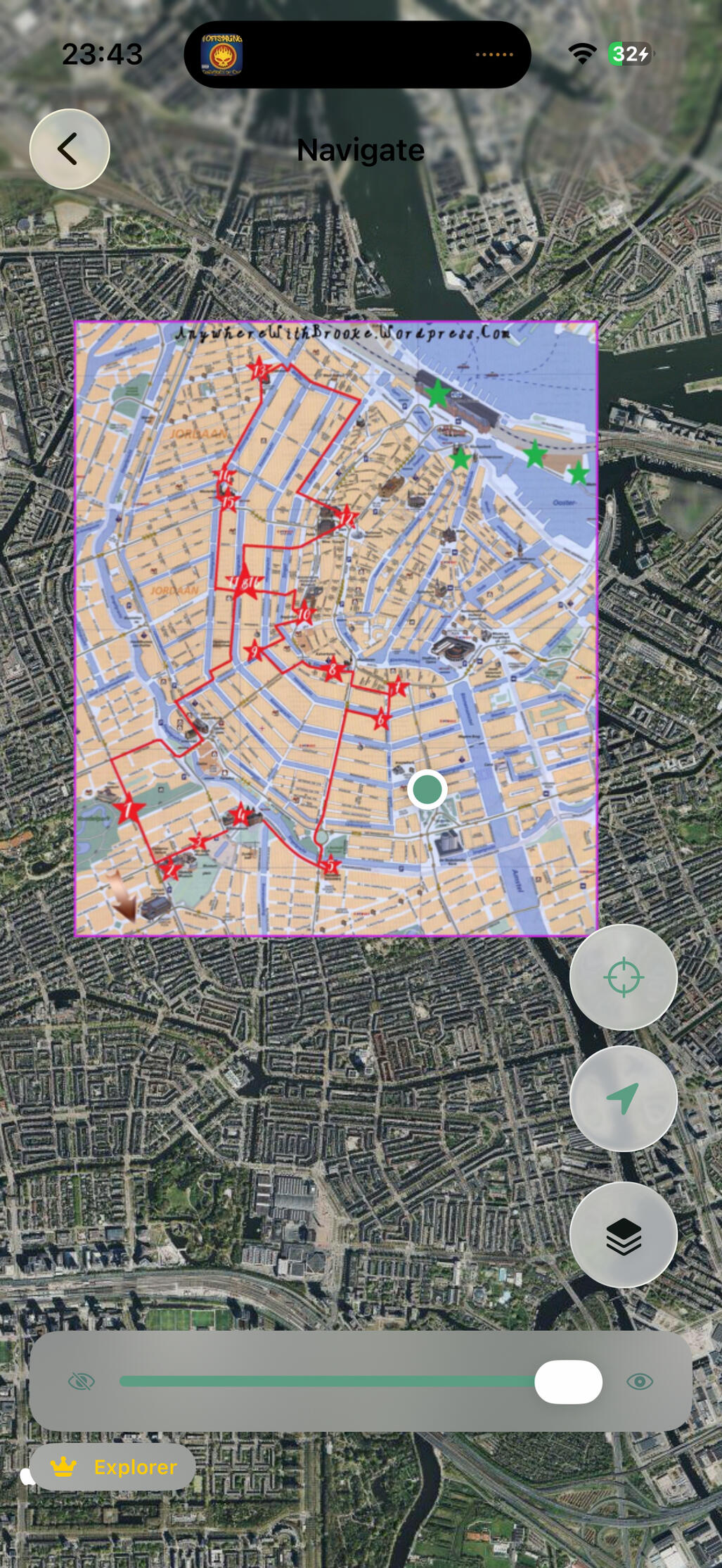 ProjectScreen Watch your maps appear in the list, sorted by distance from your current location or name!
